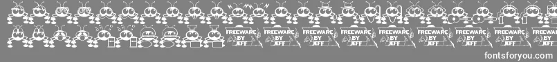 Dntbugme Font – White Fonts on Gray Background