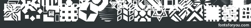 Carr Dings Font – White Fonts on Black Background