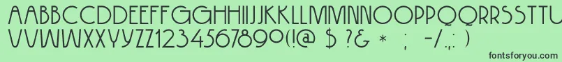 DkHokitika Font – Black Fonts on Green Background