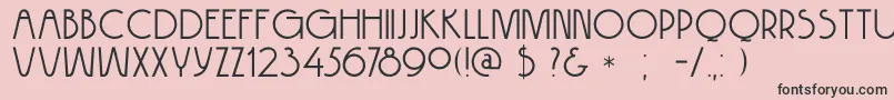 DkHokitika Font – Black Fonts on Pink Background