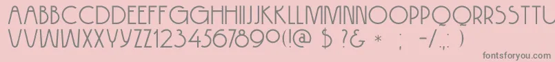 DkHokitika Font – Gray Fonts on Pink Background