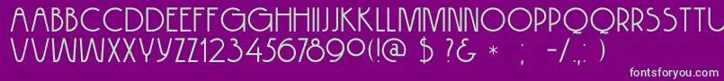 DkHokitika Font – Green Fonts on Purple Background