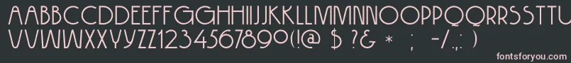 DkHokitika Font – Pink Fonts on Black Background