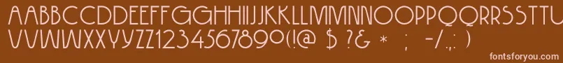 DkHokitika Font – Pink Fonts on Brown Background