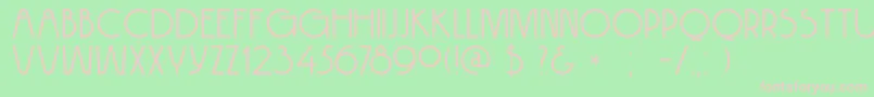 DkHokitika Font – Pink Fonts on Green Background