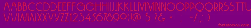 DkHokitika Font – Red Fonts on Purple Background