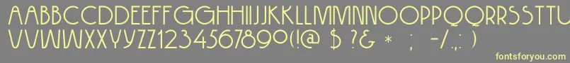 DkHokitika Font – Yellow Fonts on Gray Background