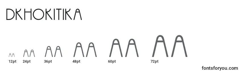 Размеры шрифта DkHokitika