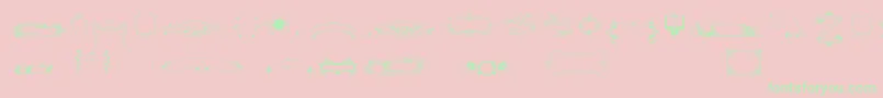 Freeribbons Font – Green Fonts on Pink Background