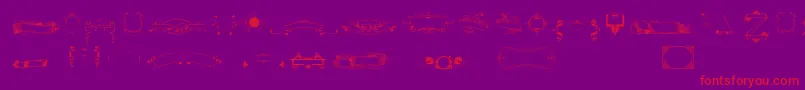 Freeribbons Font – Red Fonts on Purple Background