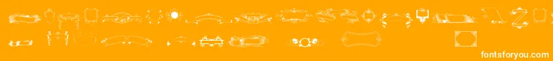 Freeribbons Font – White Fonts on Orange Background