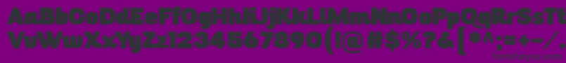 DigitalinoRev11 Font – Black Fonts on Purple Background