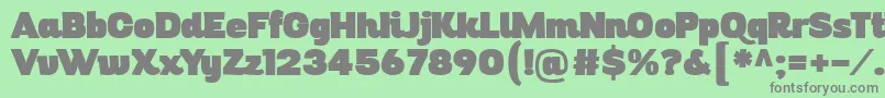 DigitalinoRev11 Font – Gray Fonts on Green Background