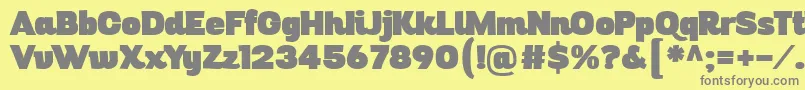 DigitalinoRev11 Font – Gray Fonts on Yellow Background