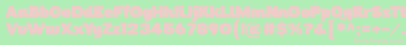 DigitalinoRev11 Font – Pink Fonts on Green Background