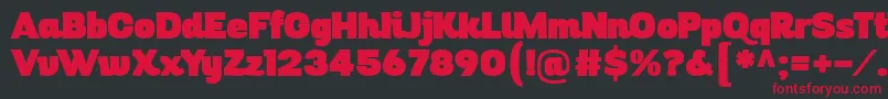 DigitalinoRev11 Font – Red Fonts on Black Background