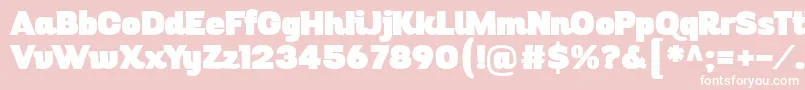 DigitalinoRev11 Font – White Fonts on Pink Background