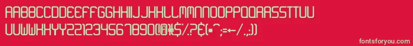 Подробнее о шрифте Neonlike Шрифт Neonlike – зелёные шрифты на красном фоне