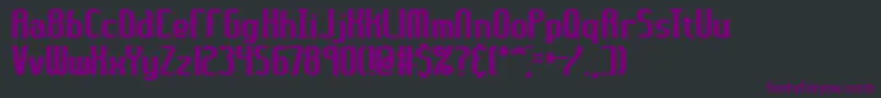 36DaysAgoThickBrk Font – Purple Fonts on Black Background