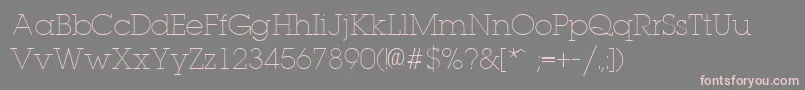 Lapland Font – Pink Fonts on Gray Background