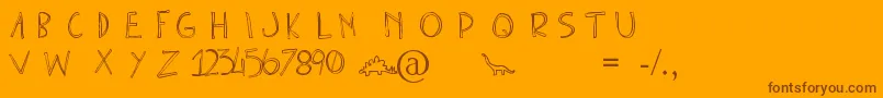 Подробнее о шрифте ClonoUno Шрифт ClonoUno – коричневые шрифты на оранжевом фоне