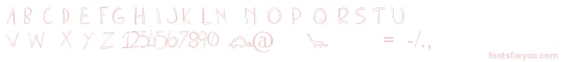 ClonoUno Font – Pink Fonts on White Background
