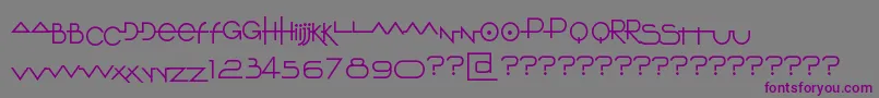 Шрифт O10Type – фиолетовые шрифты на сером фоне