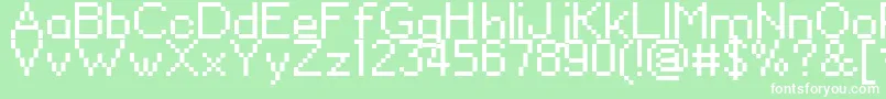 Police DavidSans – polices blanches sur fond vert