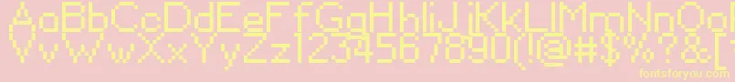 DavidSans Font – Yellow Fonts on Pink Background