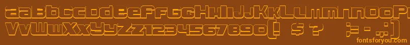 Leprosy3D Font – Orange Fonts on Brown Background