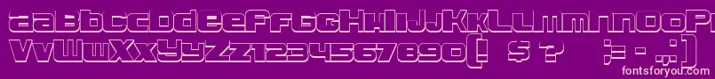 Leprosy3D Font – Pink Fonts on Purple Background
