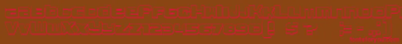 Leprosy3D Font – Red Fonts on Brown Background