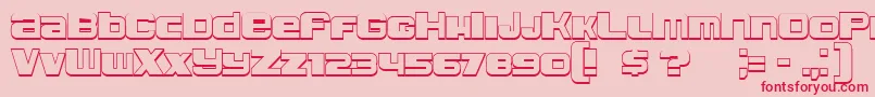 Leprosy3D Font – Red Fonts on Pink Background