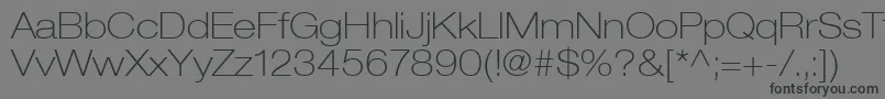フォントContextRepriseThinexpSsiNormal – 黒い文字の灰色の背景