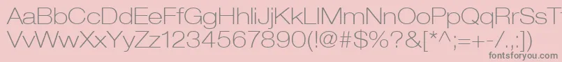 ContextRepriseThinexpSsiNormal Font – Gray Fonts on Pink Background