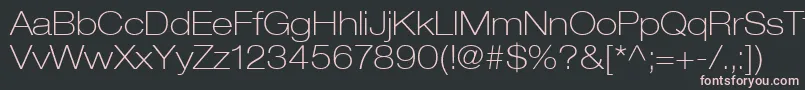 More about ContextRepriseThinexpSsiNormal Font ContextRepriseThinexpSsiNormal Font – Pink Fonts on Black Background