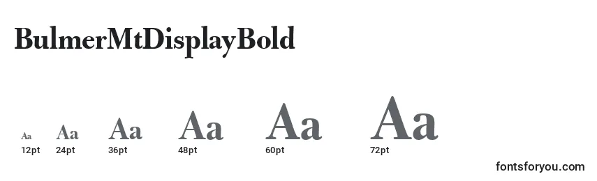 BulmerMtDisplayBold Font Sizes