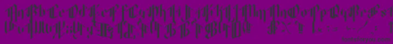 Octotype Font – Black Fonts on Purple Background