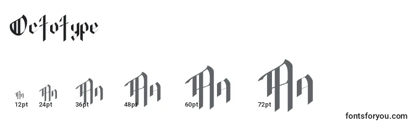 Octotype Font Sizes