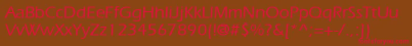 ErielightBold Font – Red Fonts on Brown Background