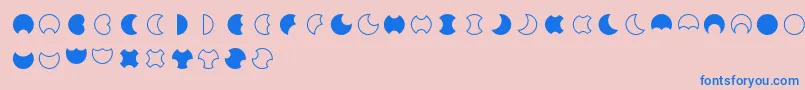 Moon2.0 Font – Blue Fonts on Pink Background
