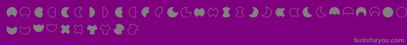 Moon2.0 Font – Gray Fonts on Purple Background
