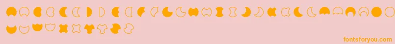 Moon2.0 Font – Orange Fonts on Pink Background
