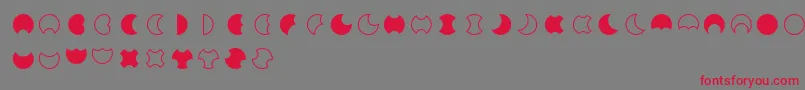 Moon2.0 Font – Red Fonts on Gray Background