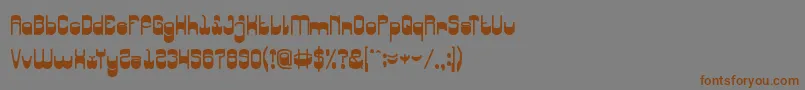SingingBird Font – Brown Fonts on Gray Background
