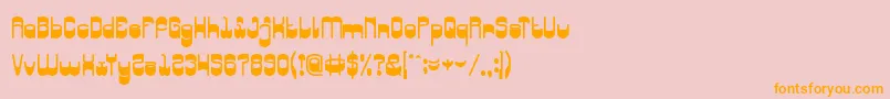 SingingBird Font – Orange Fonts on Pink Background