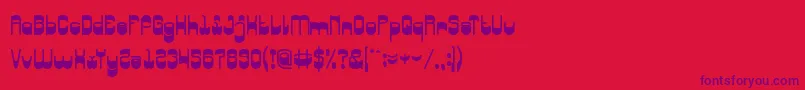 SingingBird Font – Purple Fonts on Red Background