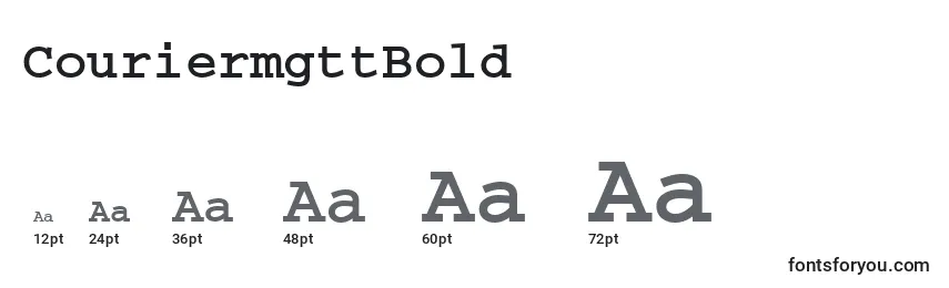 CouriermgttBold Font Sizes