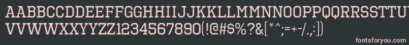 OctinSportsRg Font – Pink Fonts on Black Background