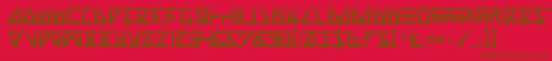 NickTurboBoldLaser Font – Brown Fonts on Red Background